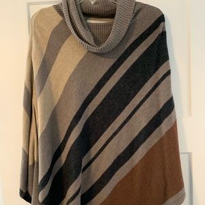 Striped cape sweater